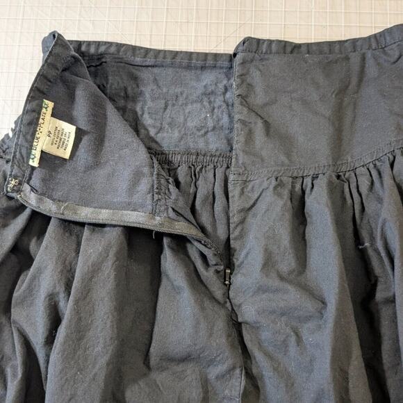 Blue Plate embroidered and lined black cotton skirt, size PP - Picture 3 of 6